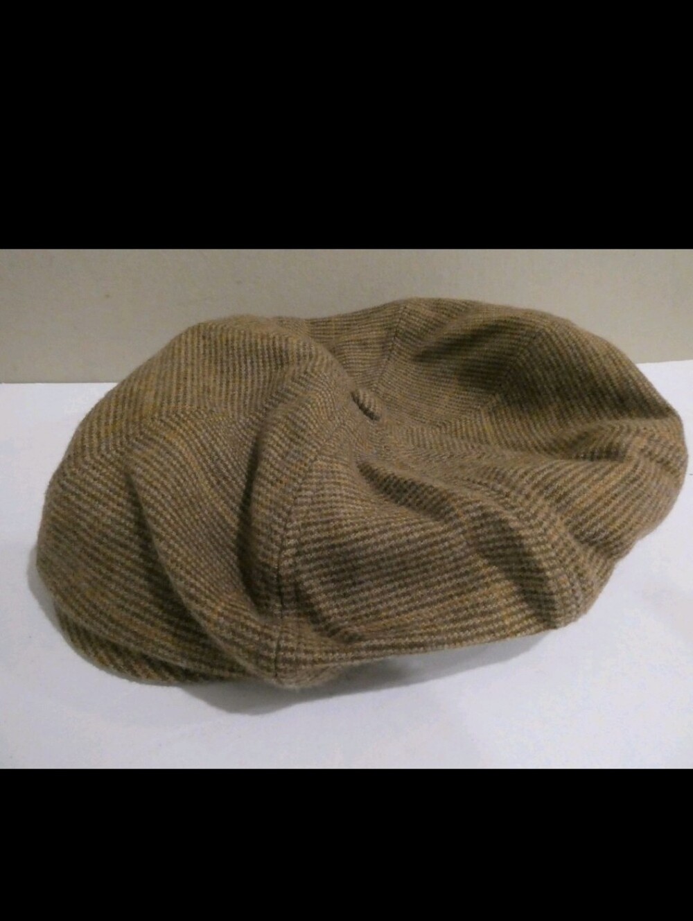 Polo Ralph Lauren Wool/Cotton Tweed Flat Cap Plaid Lining Sz L/XL